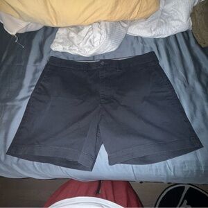 Express Men's Dark Gray Flat Front Shorts